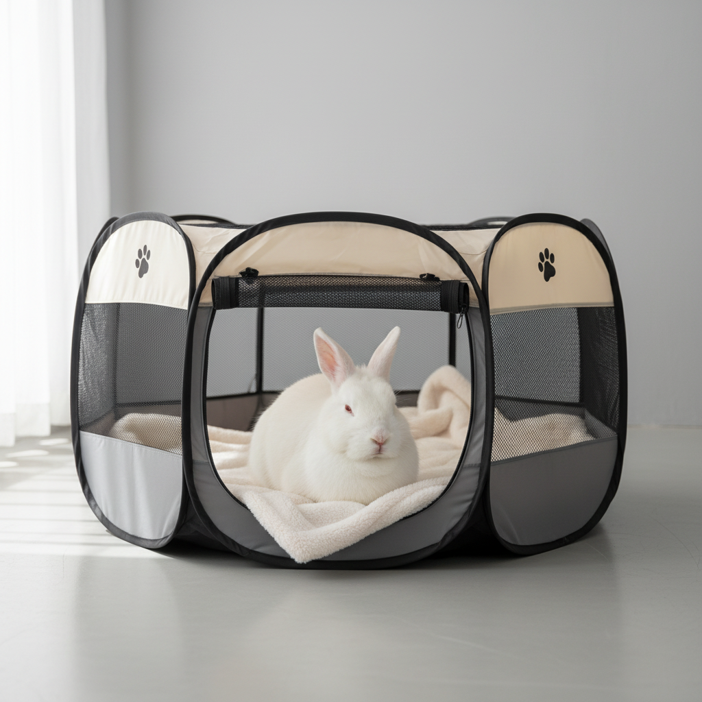 Lapin dans le parc pliable