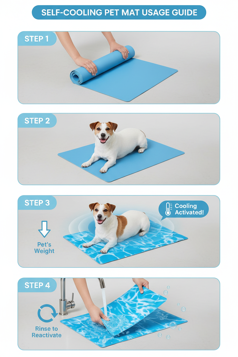 Mode d'emploi tapis rafraîchissant