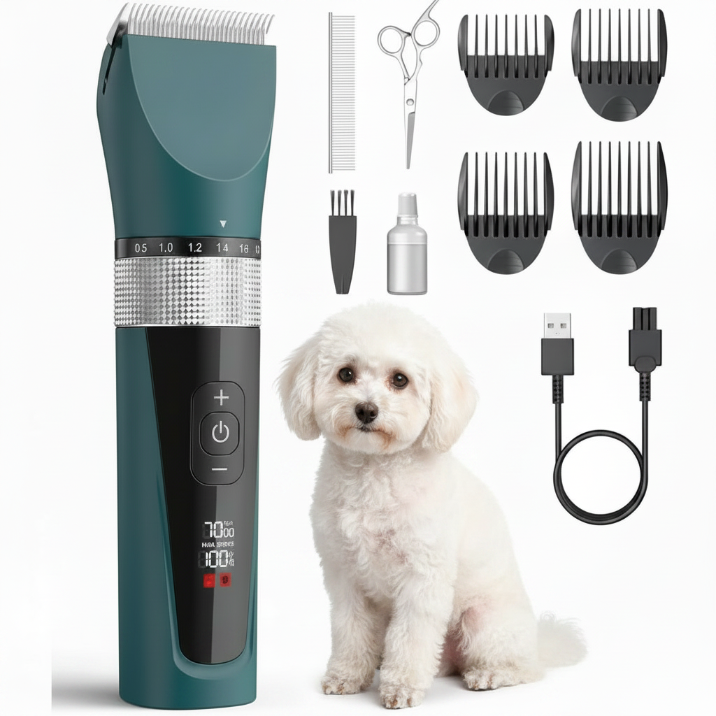 Premium Pet Grooming Kit - avec caniche