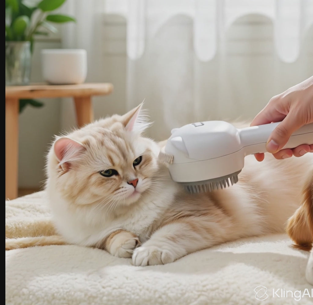 Steam Grooming Brush for Dogs & Cats