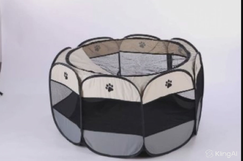 Foldable Pet Playpen for Dogs & Cats