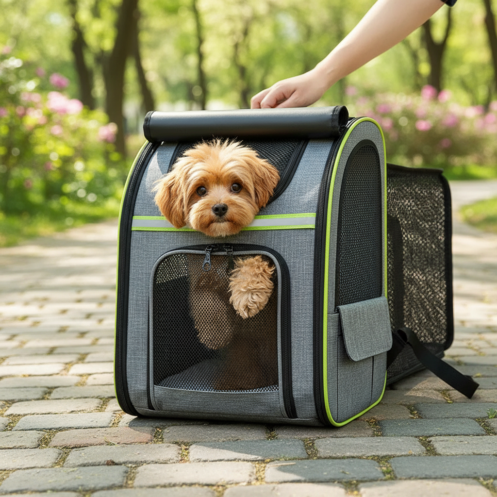 Sac transport avec chien